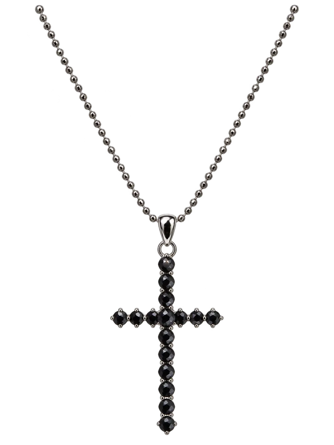 Crystal Line pendant in Crystal Silver