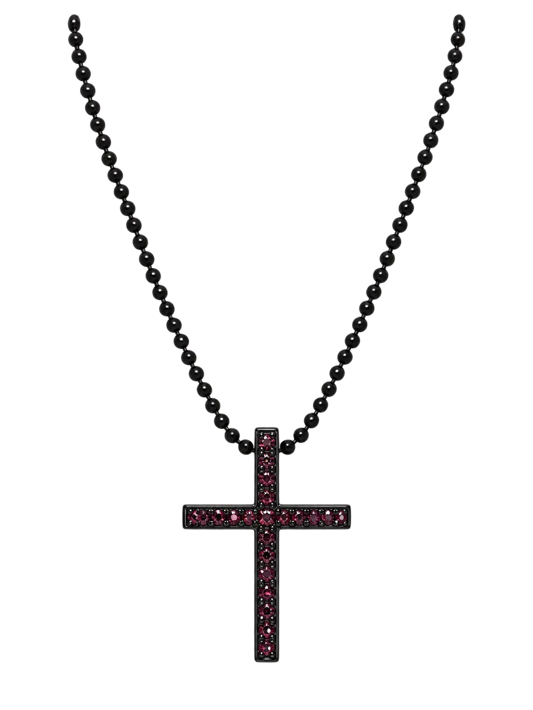 Modern Cross pendant in Black